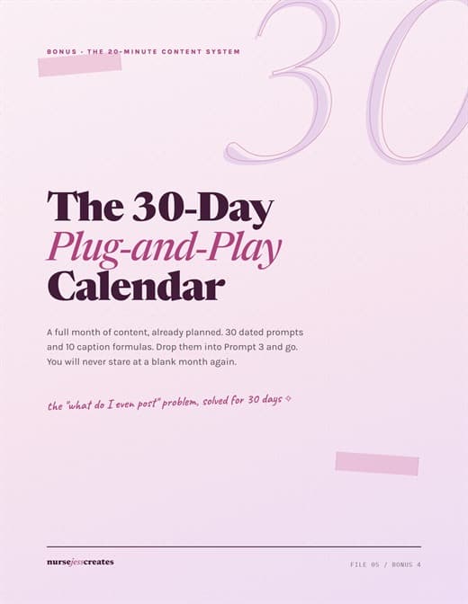 The 30-Day Calendar cover